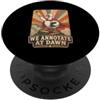 Funny Book Reader Apparel Annotiamo All'alba Goose Libro Amante Lettura Lettore Insegnante PopSockets PopGrip Adesivo