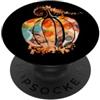 Cute colored Pumpkin Thanksgiving Hallow Acquarello colorato di zucca di caduta in stile di tintura di cravatta di zucca PopSockets PopGrip Adesivo