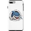 Baseball Ball Shark Cartoon Character Custodia per iPhone 7 Plus/8 Plus Squalo Carattere Del Fumetto