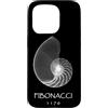 Delta12Designs Custodia per iPhone 15 Pro Fibonacci, nato 1170 - Nautilus Spiral Shell X-Ray