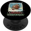 Classic Christmas Vintage Xmas Nostalgic Stringa di luci da neve retrò per allenatori di calciatori PopSockets PopGrip Adesivo