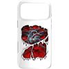 Grandio Design Halloween Horror Custodia per iPhone 17 Pro Max Gamer Robot Metallo Anatomico Cuore Halloween Costume