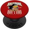 Around the Way Girls: Born & Raised in B 443 Baltimora Maryland Queen Afro Puff PopSockets PopGrip Adesivo