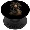 Greek Mythology Gods Hero's and Monsters Medusa Gorgone Serpente Capelli Donna Girare A Pietra Spaventoso Halloween PopSockets PopGrip Adesivo