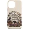 Halloween in October Custodia per iPhone 13 Pro Max Gatto nero stravagante gotico corvo amante dei libri