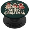 Christmas Season Divertenti fantasmi di Natale Buon Natale Vacanze PopSockets PopGrip Adesivo