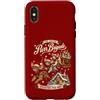The Arctic Purr Brigade - Operation Fish Custodia per iPhone X/XS Devon Rex Xmas carino slitta volante gatto amante famiglia retrò