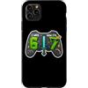 7th Birthday I Was 6 Now Im 7 67 Gamer P Custodia per iPhone 11 Pro Max 7 ° compleanno ero 6 ora sono 7 67 Gamer Boys Kids Gaming Joke