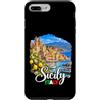 Coast Italy Travel Custodia per iPhone 7 Plus/8 Plus Sicilia Italia Vacanze Italiane Viaggi Mediterraneo