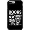 Funny Pitbull And Book Design Custodia per iPhone 7 Plus/8 Plus Libri E Pitbull Divertente Pitbull