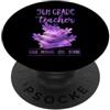 Matching Groovy 60s Style Teacher Spirit 9 ° grado insegnante insegnare motivare amore ispira scuola motto PopSockets PopGrip Adesivo