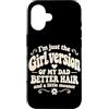 Funny Daughter & Dad Matching Humor Custodia per iPhone 16 Im Just The Girl Versione Di Mio Papà Retro Groovy Figlia