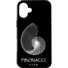 Delta12Designs Custodia per iPhone 16 Plus Fibonacci, nato 1170 - Nautilus Spiral Shell X-Ray