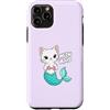 Pretty Little Meowmaids Custodia per iPhone 11 Pro Meowmaid - Gatto sirena divertente, grazioso motivo oceano