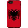 Albanian Home Albania Gifts for proud Al Custodia per iPhone SE (2020) / 7/8 Albania Flag Colors Albanian Gift for Albanians