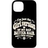 Funny Daughter & Dad Matching Humor Custodia per iPhone 13 Im Just The Girl Versione Di Mio Papà Retro Groovy Figlia