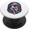 Lakelandwholesale1 Shirt Company Trippy fungo occhio che attacca la lingua fuori cosmica arte grafica PopSockets PopGrip Adesivo