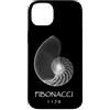 Delta12Designs Custodia per iPhone 14 Plus Fibonacci, nato 1170 - Nautilus Spiral Shell X-Ray