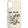 Tibetan Spaniel Dog Lover Gifts Custodia per iPhone 17 Aspettami, ho le gambe piccole, divertente Tibetan Spaniel
