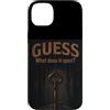 Mystery Masquerade Vintage Apparel Co Custodia per iPhone 14 Plus Guess What It Opens - Maglietta vintage con scritta Guess What It Opens
