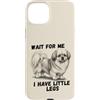 Tibetan Spaniel Dog Lover Gifts Custodia per iPhone 15 Plus Aspettami, ho le gambe piccole, divertente Tibetan Spaniel