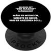 NextLevel Merch Perché Ist Der Magnet Männlich Divertente scherzo sul magnete tedesco PopSockets PopGrip Adesivo