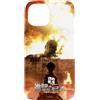 進撃の巨人 Custodia per iPhone 15 AOT Eren vs Colossal Titan at the Wall Scene Anime Series