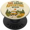 Let The 3rd Grade Adventure Begin Back T Lascia che lavventura di terza elementare inizi divertente insegnante di terza elementare PopSockets PopGrip Adesivo