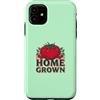 Homegrown Harvest Society Custodia per iPhone 11 Home Giardiniere di ortaggi coltivati da giardino di pomodori rossi gig
