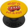 Kawaii Triangle Mi fai impazzire il cuore Pit-A-Pat Cherries Kawaii PopSockets PopGrip Adesivo