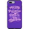 Only Cool Grandmas Motorcycles Shop Custodia per iPhone 7 Plus/8 Plus Only Cool Grandmas Ride Motorcycles Frase per le mamme