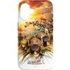 進撃の巨人 Custodia per iPhone 16 AOT Eren Mikasa Armin Action Scene Anime Series