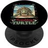 Classic Christmas Vintage Xmas Nostalgic Tartaruga marina tropicale scintillante stringa luci retrò vacanza PopSockets PopGrip Adesivo