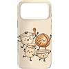 Doodle Character Friends Custodia per iPhone 17 Pro Max Carino Cottura Ciotola Jar Noce Pot Cucina