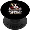Funny Book Lover Duck Apparel Annotiamo all'alba Duck Funny Bookish Reader Bookworm PopSockets PopGrip Adesivo