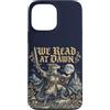 We Read At Dawn Custodia per iPhone 13 Pro Max Fantasy Dragon Reader Amante dei libri gotici