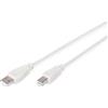 DIGITUS Cavo di collegamento USB 2.0-3,0 m - da USB A (M) a USB B (M) - 480 Mbit/s - Cavo di collegamento, Cavo USB - Beige