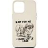 Tibetan Spaniel Dog Lover Gifts Custodia per iPhone 12 Pro Max Aspettami, ho le gambe piccole, divertente Tibetan Spaniel