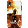 進撃の巨人 Custodia per iPhone XR AOT Eren vs Colossal Titan at the Wall Scene Anime Series