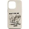 Tibetan Spaniel Dog Lover Gifts Custodia per iPhone 13 Pro Aspettami, ho le gambe piccole, divertente Tibetan Spaniel