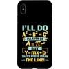 Clever Equation Math Humor Custodia per iPhone XS Max Ecco dove ho disegnato la linea Colorato Math Algebra Pun