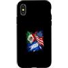 Usa Mexico Honduras Design Custodia per iPhone X/XS Bandiere Usa Messico Honduras
