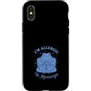 Sleepy Frog Coffee Morning Humor Custodia per iPhone X/XS Im Allergic To Mattina Caffè Rana Umorismo