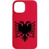 Albanian Home Albania Gifts for proud Al Custodia per iPhone 15 Albania Flag Colors Albanian Gift for Albanians