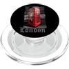 Londra souvenir design Londra design con cabina telefonica rossa souvenir vintage PopSockets PopGrip per MagSafe
