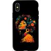 We Love Vinyl - Retro Music Apparel & Gi Custodia per iPhone X/XS Disco in vinile retrò Afro Black Woman Funk Soul Music Vintage