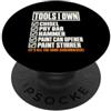 Worn Handle Tool Co Tools I Own Funny Screwdriver Woodworker DIY Handyman List PopSockets PopGrip Adesivo