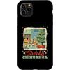 Classic Christmas Vintage Xmas Nostalgic Custodia per iPhone 11 Pro Max Chihuahua Cheeky Naughty Albero di Natale retrò per le vacanze invernali