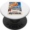 Vintage Ski Tees Poster con scritta Winter in North Carolina, stile vintage, divertente PopSockets PopGrip Adesivo