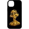 Gilded Goof Funny Animal and Cartoon Des Custodia per iPhone 14 Plus Neegy Meme Divertente Internet Brainrot Umorismo Gen Z Alpha